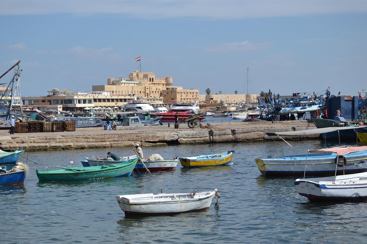 alexandria, mediterranean sea, sea, building, city, sky, nature, travel, landmark, tourism, beach, egypt